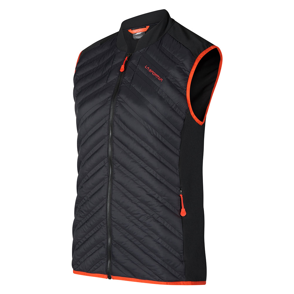Alya Vest Woman Black/Cherry Tomato
