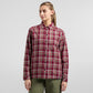 Rambler Lined Flannel Shirt W Redwood/Chalk