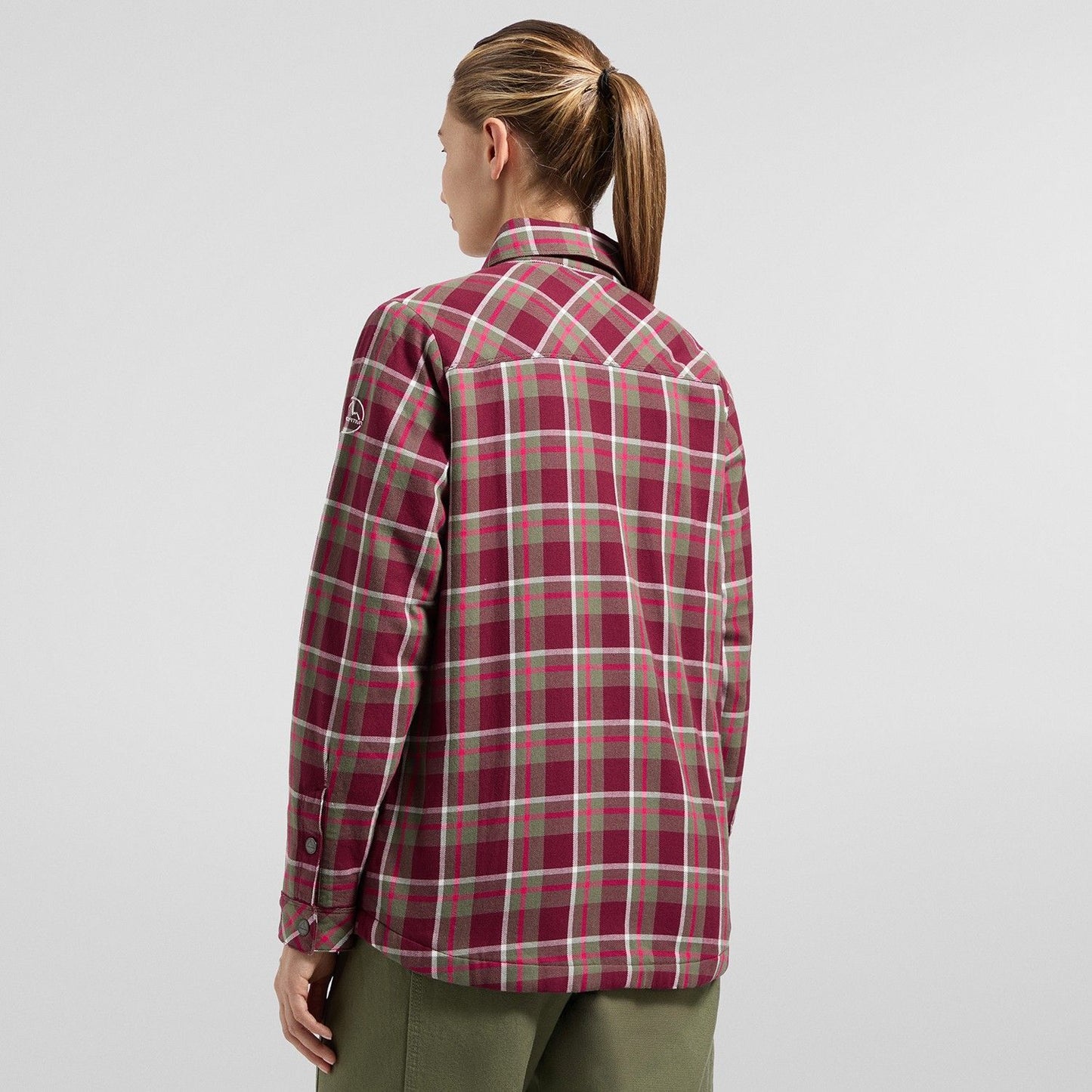 Rambler Lined Flannel Shirt W Redwood/Chalk