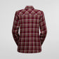 Rambler Lined Flannel Shirt W Redwood/Chalk
