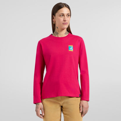 Moon Climb Long Sleeve W Azalea/Redwood
