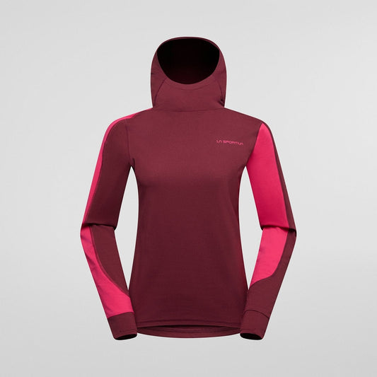 Cloud Shadow Sun Hoody W Redwood/Azalea