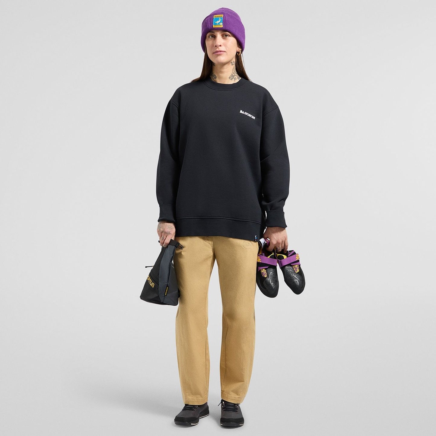 Moon Rock Sweater U Black/Chalk