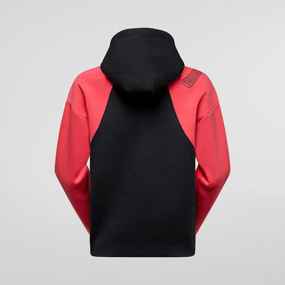Podium Hoody Big Logo W Black/Hibiscus
