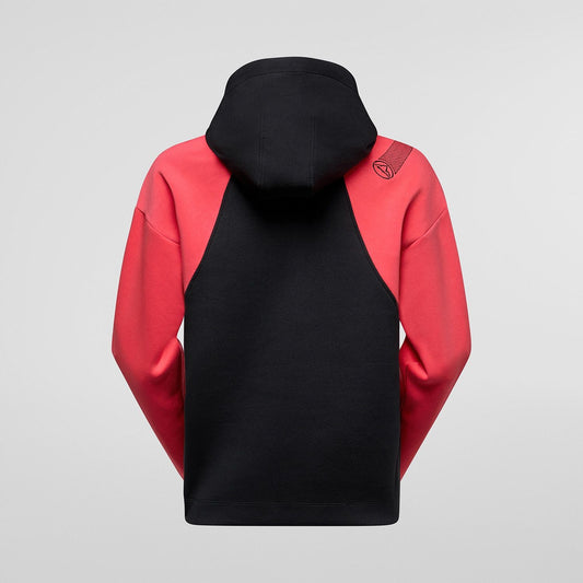 Podium Hoody Big Logo W Black/Hibiscus