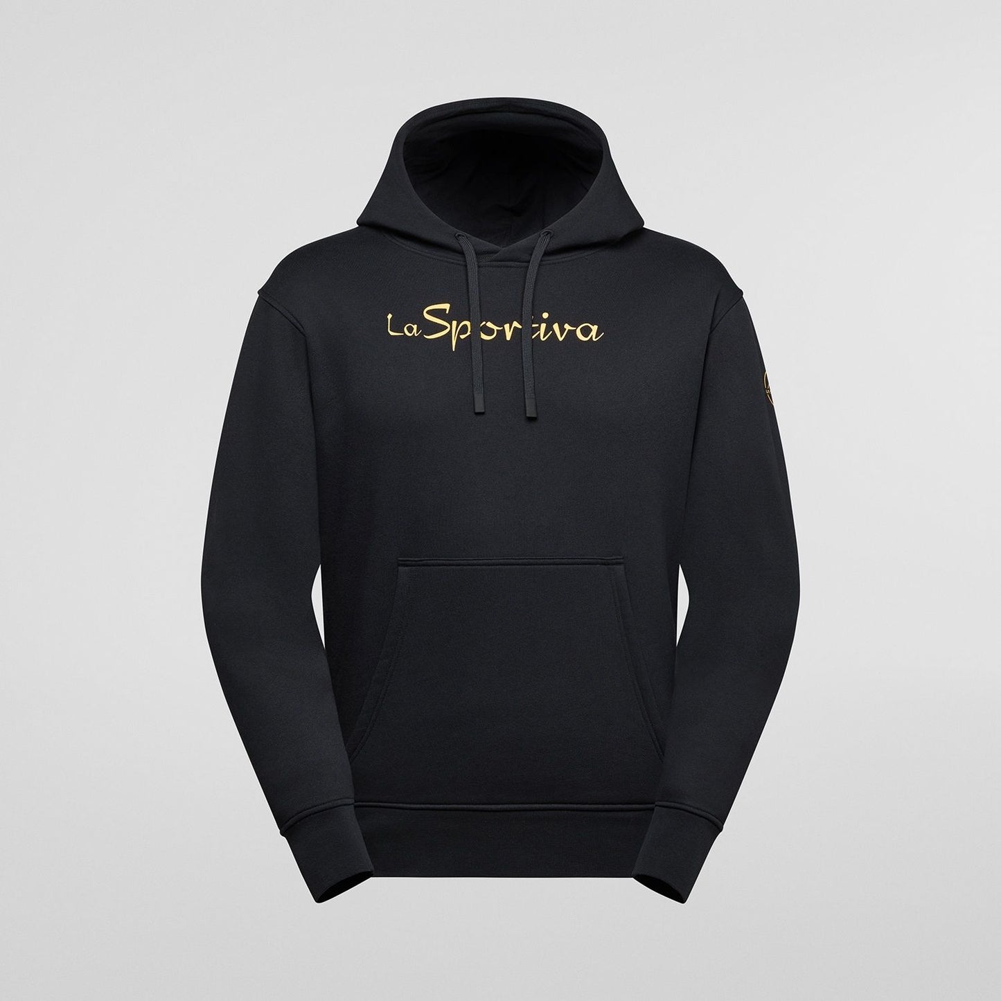 Logo Hoody U Black/Yellow