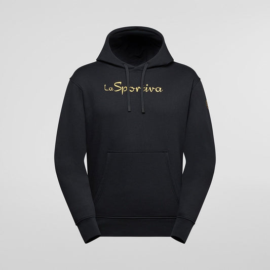 Logo Hoody U Black/Yellow