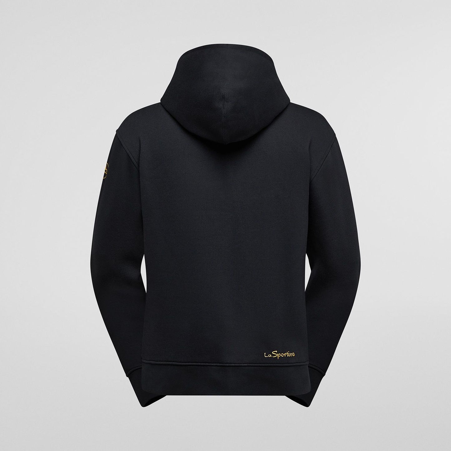 Logo Hoody U Black/Yellow