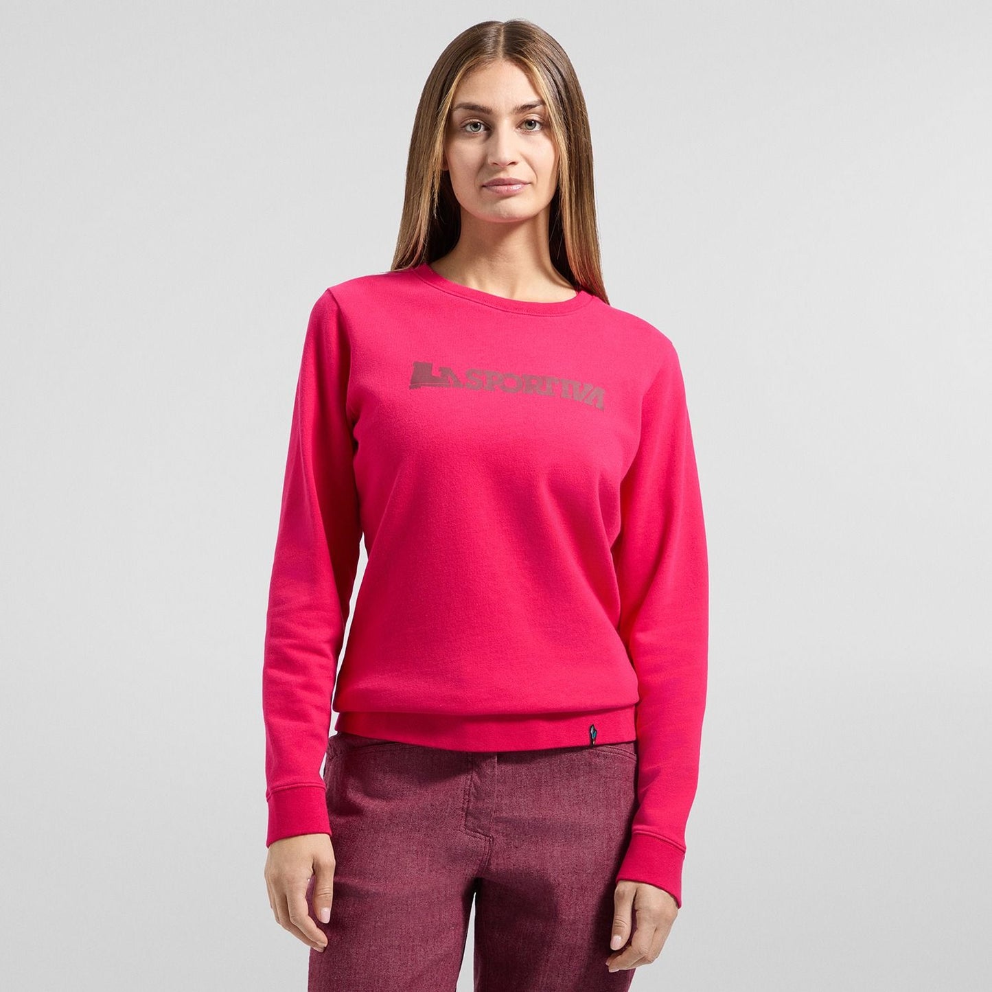 Heritage Logo Sweater W Azalea/Redwood