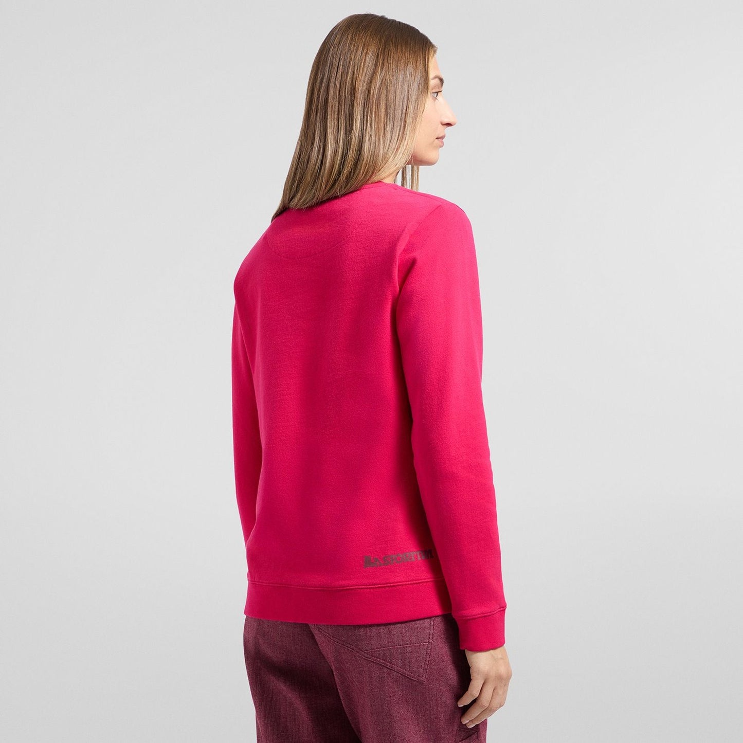 Heritage Logo Sweater W Azalea/Redwood