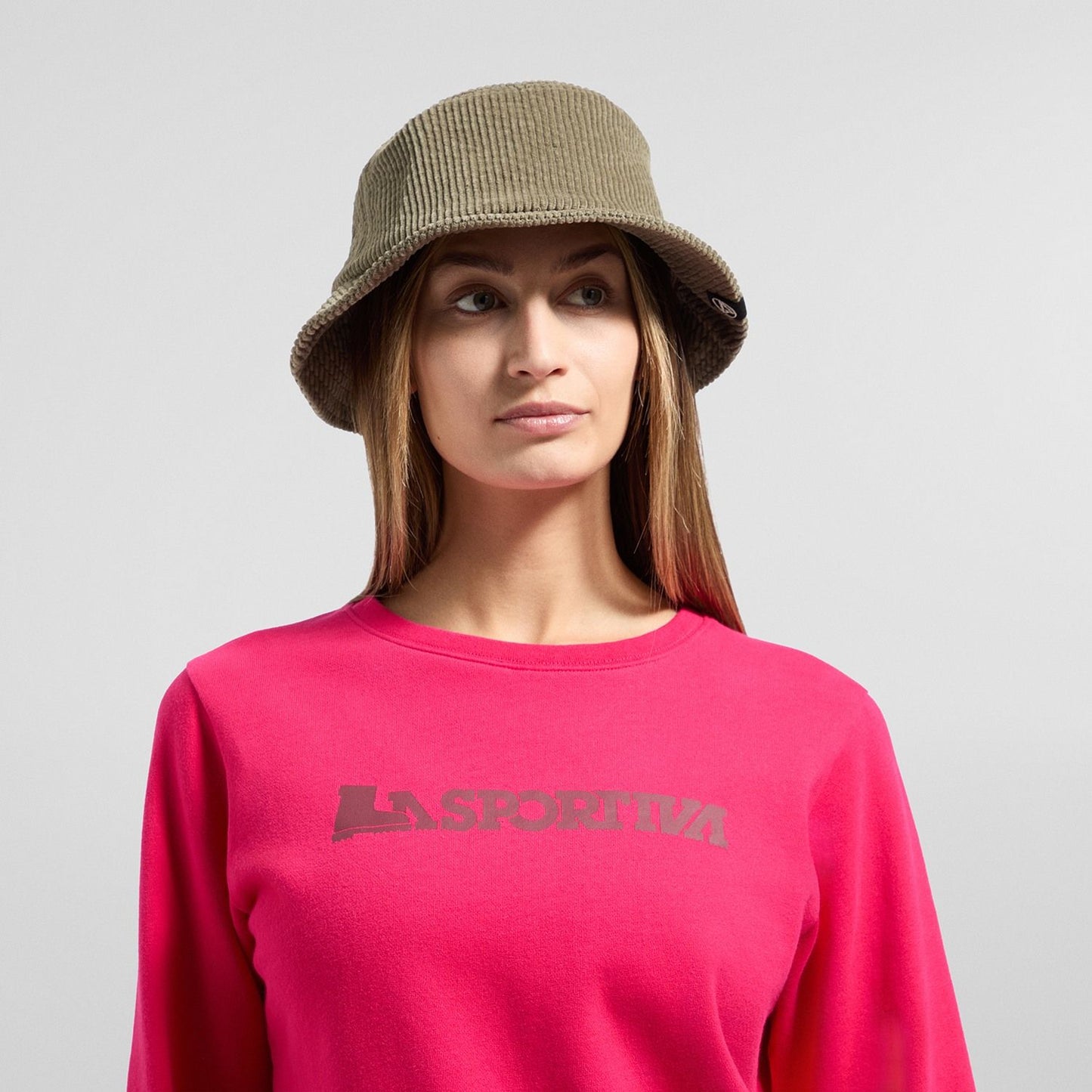 Heritage Logo Sweater W Azalea/Redwood