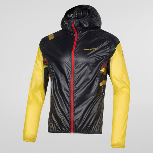 Blizzard Windbreaker Jkt M Black/Yellow