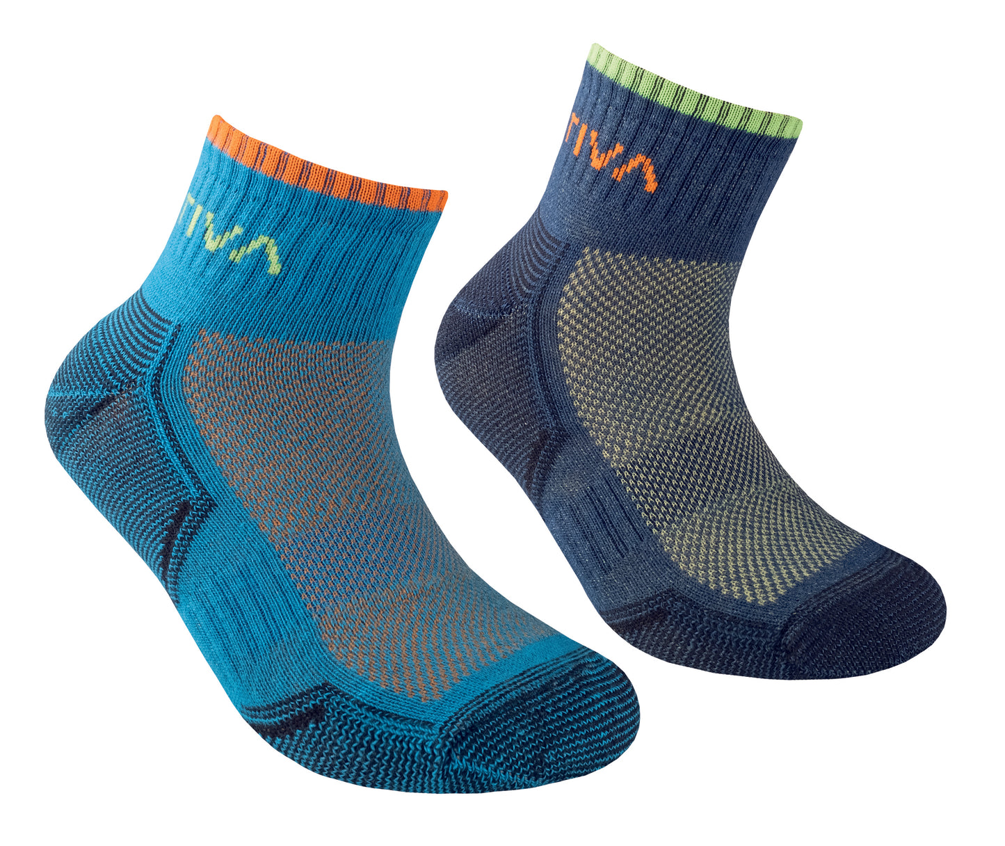 Kids Running Socks Lagoon/Hawaiian Sun