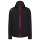 Run Jkt Woman Black/Hibiscus