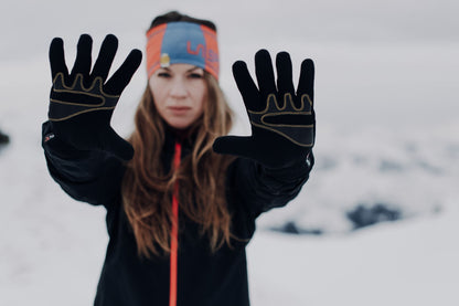 Stretch Gloves Black/Yellow